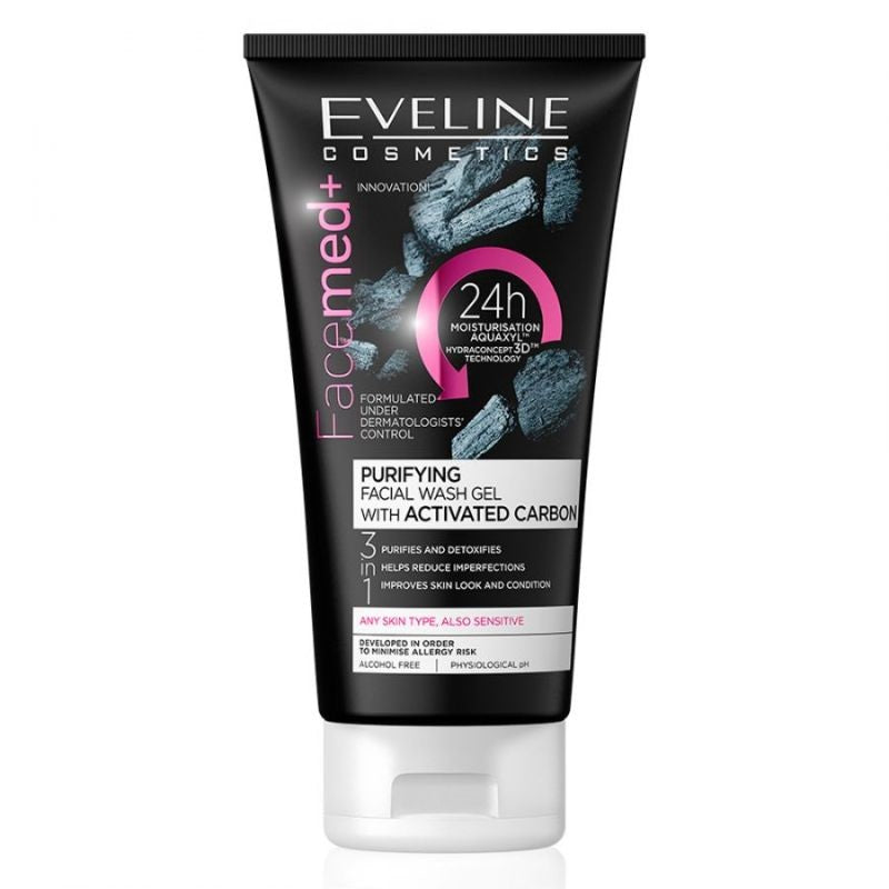 Eveline Cosmetics - Facemed+ Purifying Facial Wash Activated Carbon (Original) - FiS Fashion