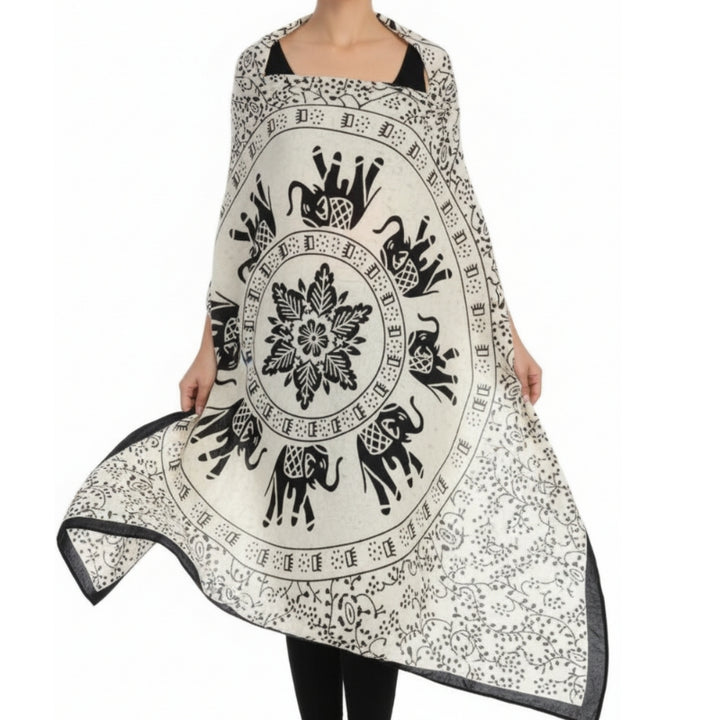 Cotton And Linen Ethnic Style Fake Sunscreen Scarf