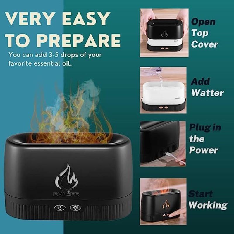 Flame Aroma Diffuser LA-0630-1 - FiS Fashion