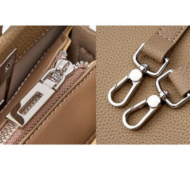 Large Capacity Top Layer Cowhide Tote - FiS Fashion