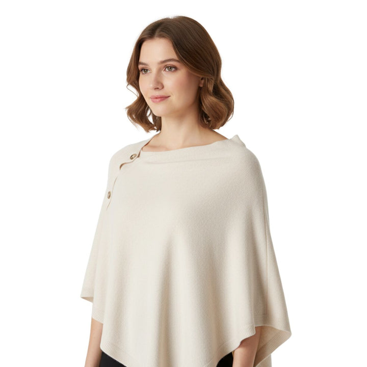 Women's Wool Slant Cape Scarf