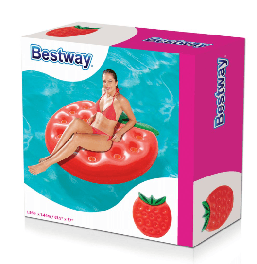 Bestway - Inflatable Strawberry Pool Float - FiS Fashion