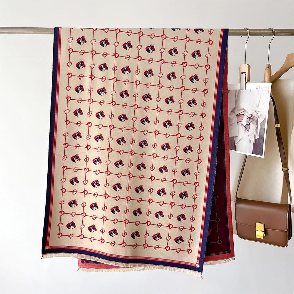 Thick Cashmere-like Fashion Mid-length Warm Scarf - FiS Fashion