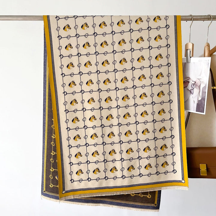 Thick Cashmere-like Fashion Mid-length Warm Scarf - FiS Fashion